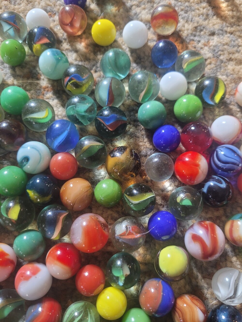 Colorful Glass Marble Assortment - Multicolor